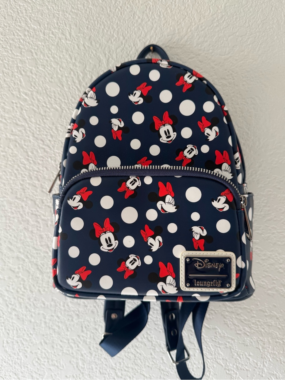 Loungefly Navy, White & Red Minnie Mouse Mini Backpack